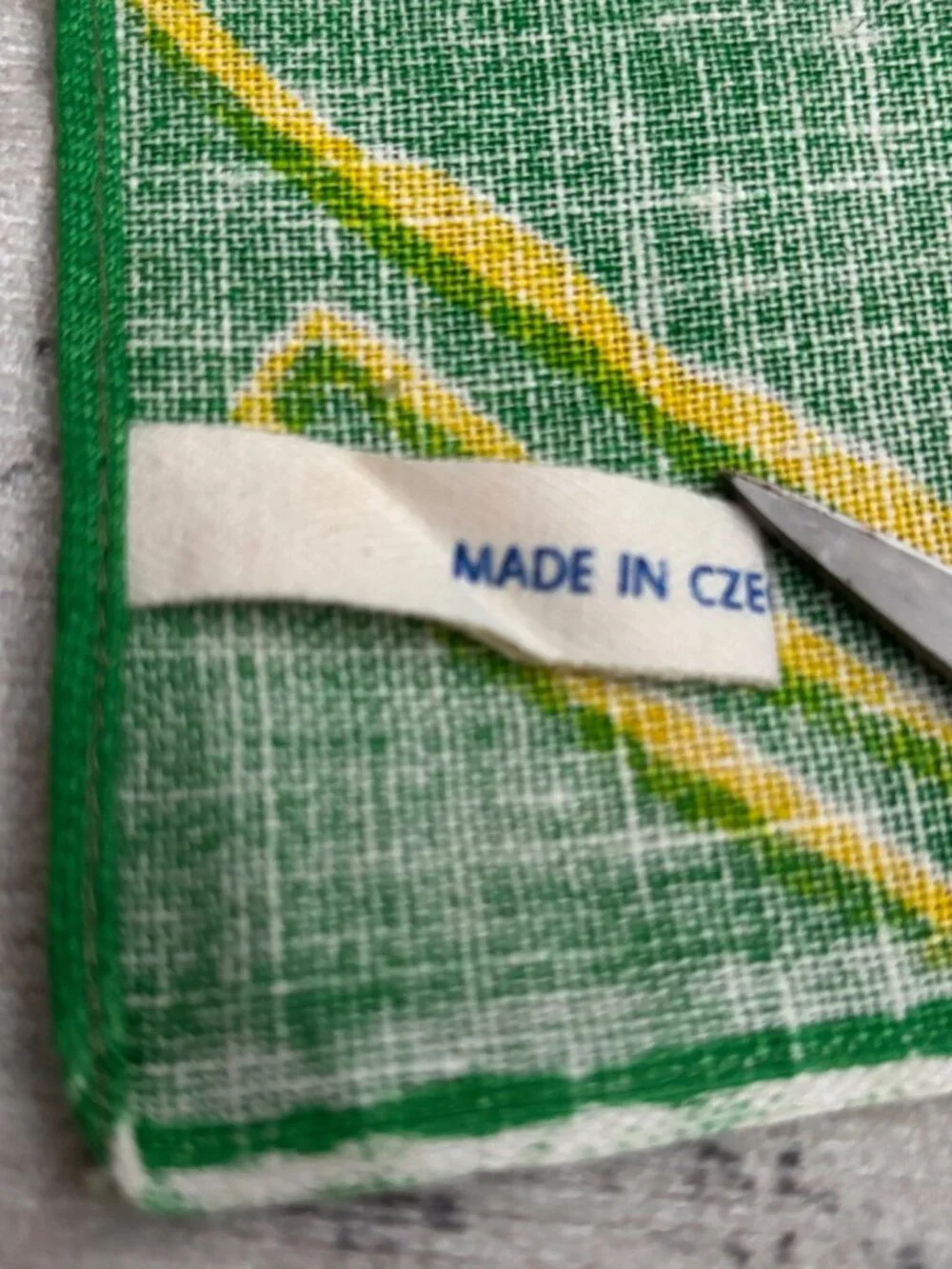 Vintage Koala Linen Tea Towel Made In Czechoslovakia With Australian Design Gree